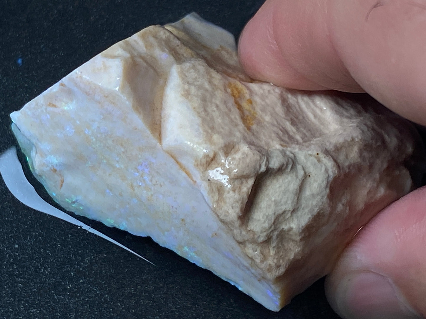 1.3oz Andamooka Matrix Opal Stone, In The Rough, Showing Colour,