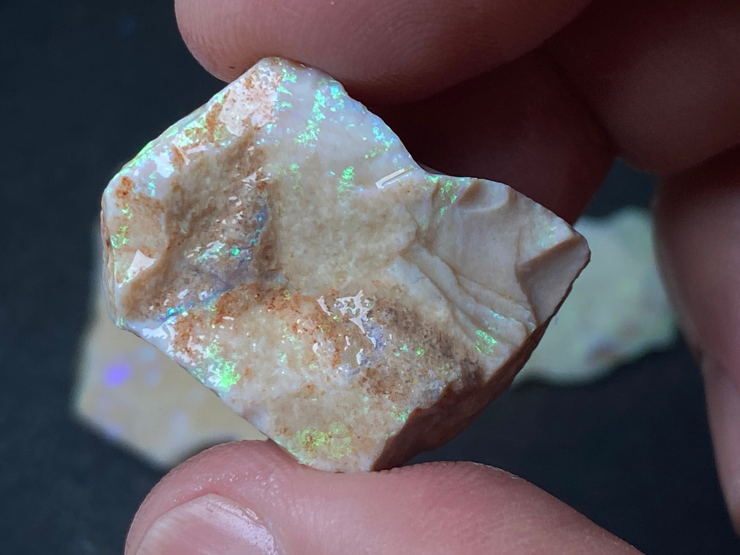 0.6 Andamooka Matrix Opal Parcel, In The Rough, Great Colours Awesome Value.