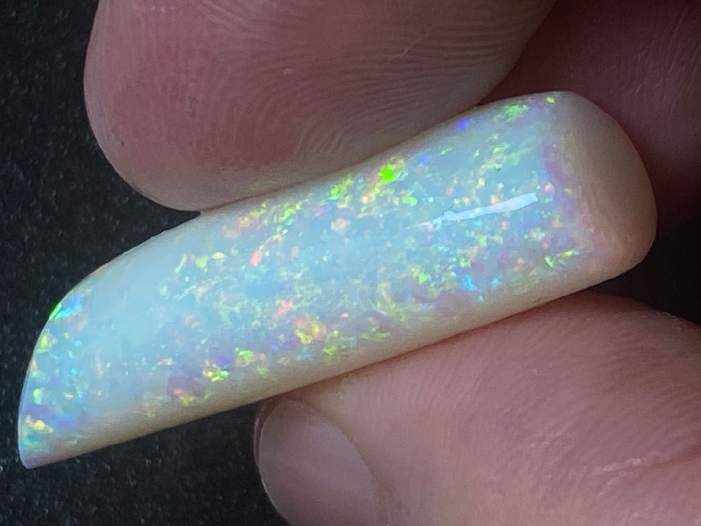 24 Carats, Natural Australian Opal,  Belemnite Pipe, Rub / Rough, Amazing Crystal Colours