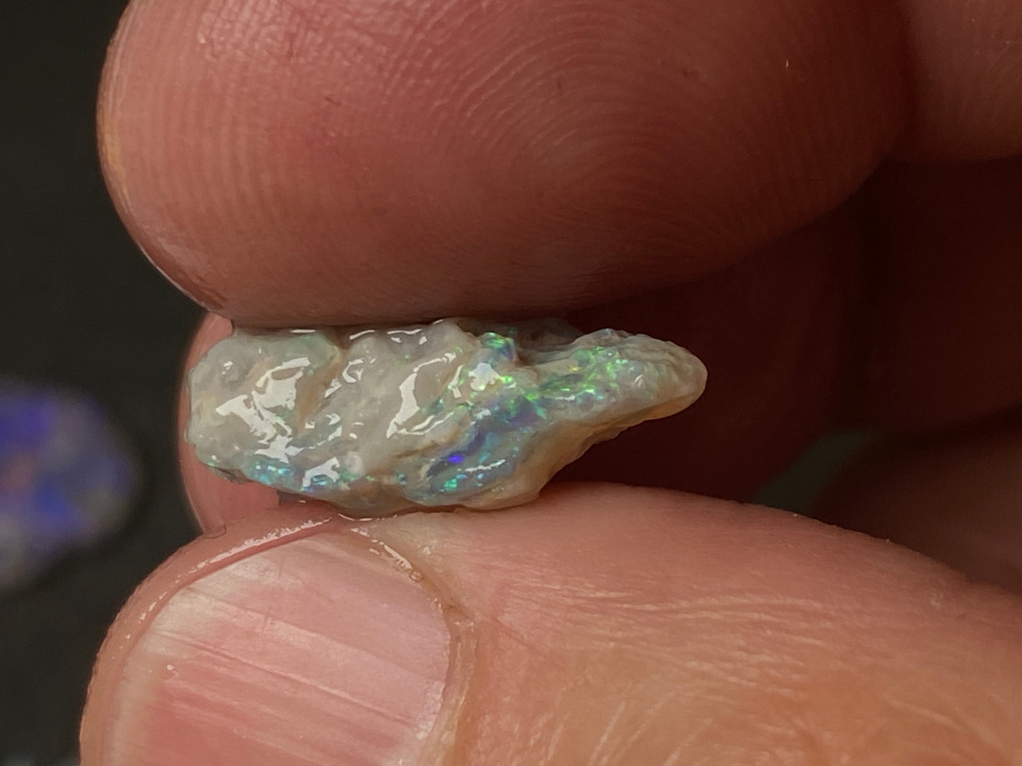 60 Cts, Natural Australian Opal Parcel, Lightning Ridge Black and Crystal Nobbies In The Rough