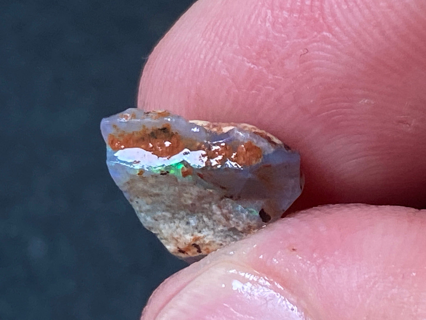 21 Cts Australian Opal Parcel, In The Rough, 6 Small Stones, Rare Lambina,