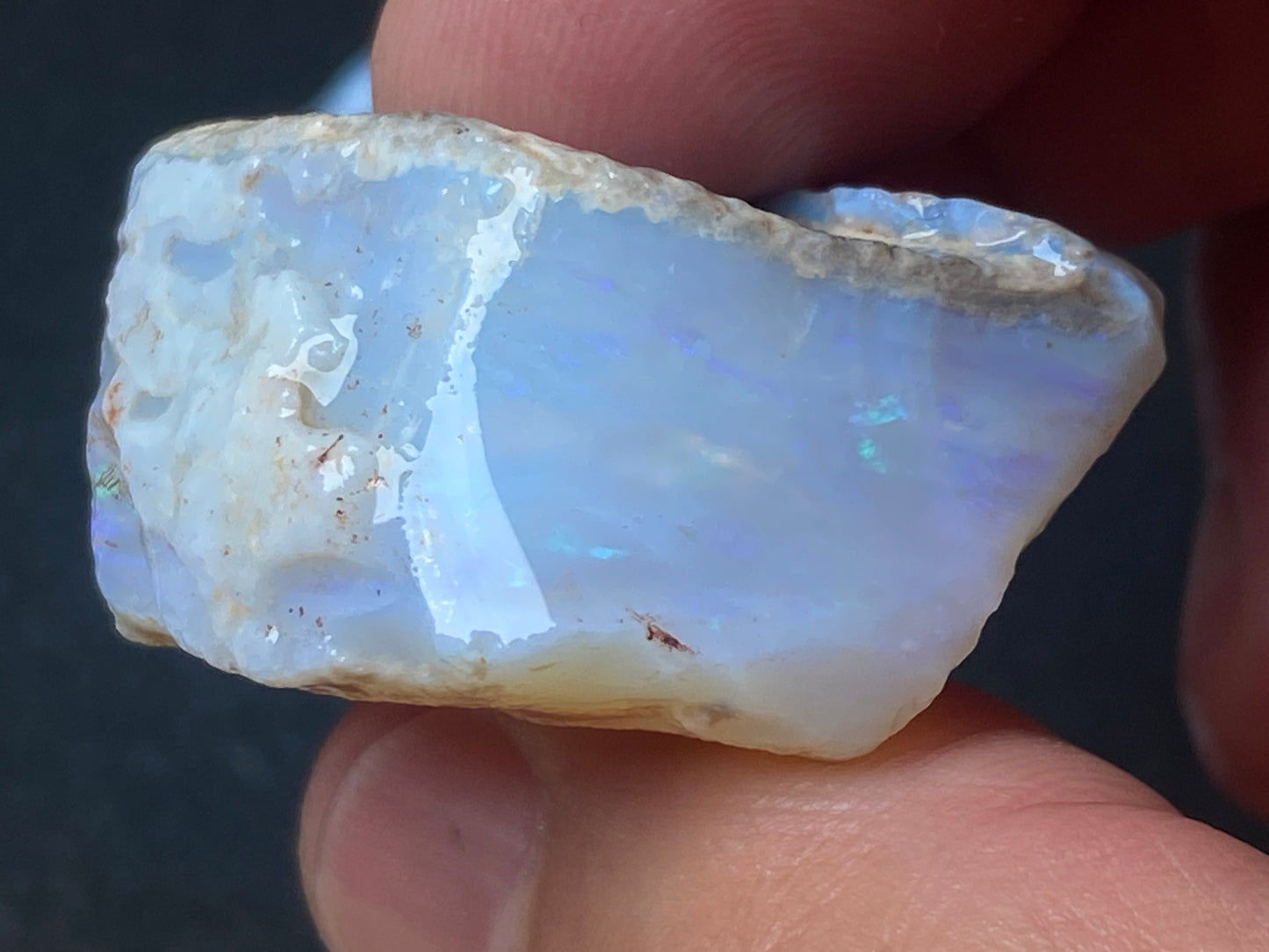 1.3oz Natural Australian Opal Parcel, Two Huge Stones In The Rough, Coober Pedy Crystal