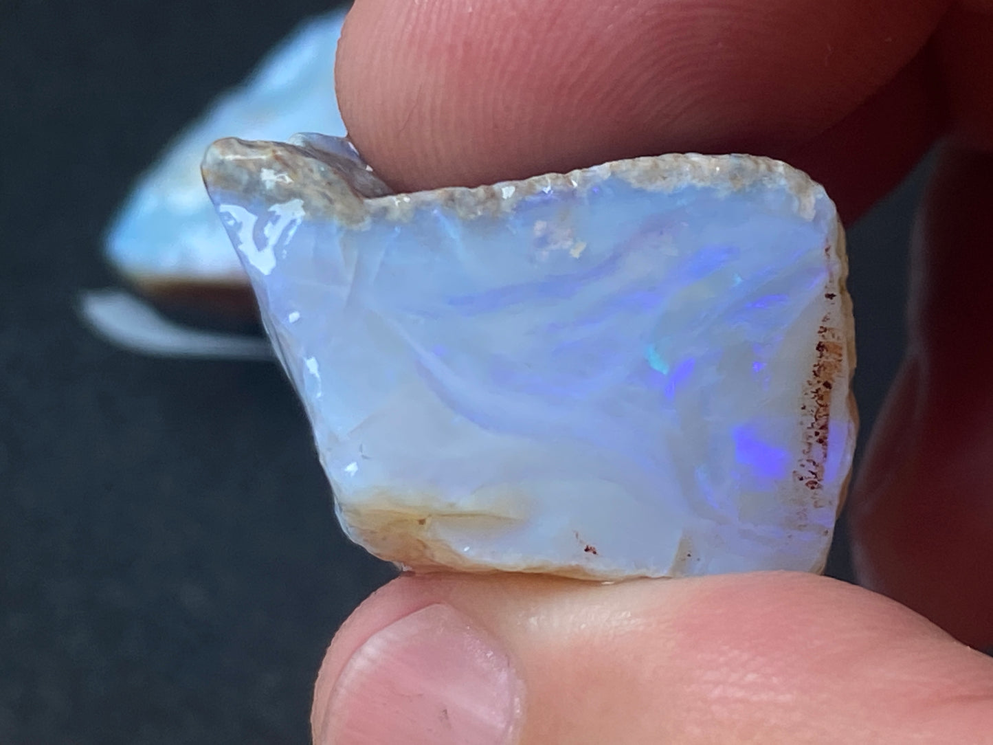 1.3oz Natural Australian Opal Parcel, Two Huge Stones In The Rough, Coober Pedy Crystal