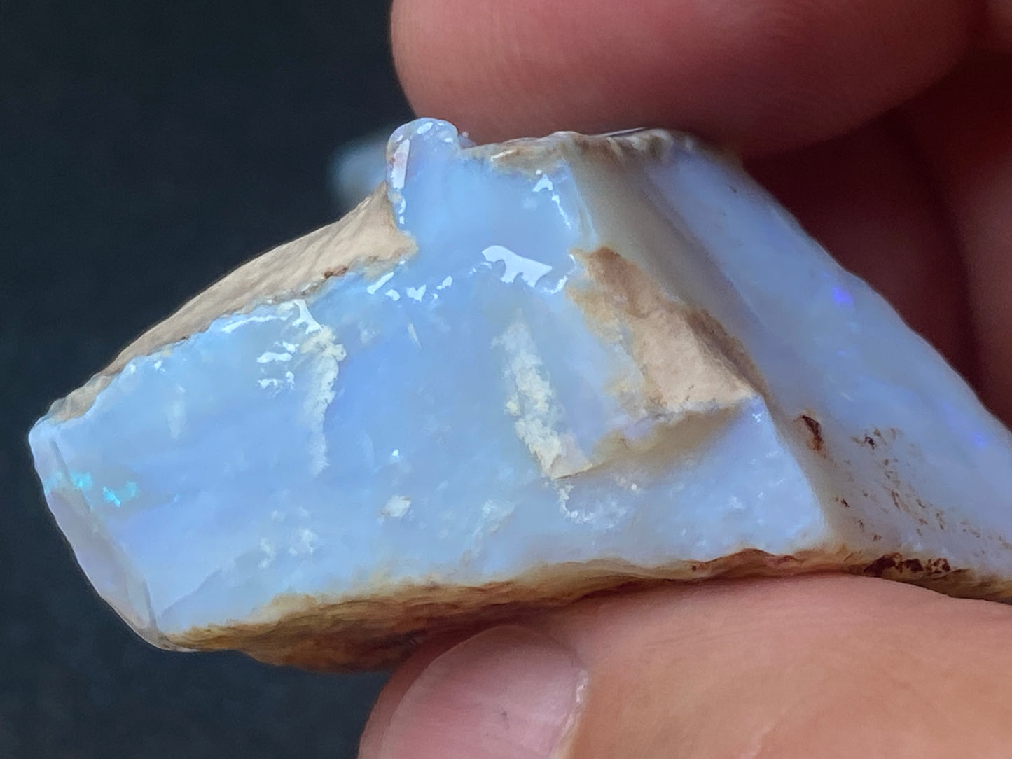 1.3oz Natural Australian Opal Parcel, Two Huge Stones In The Rough, Coober Pedy Crystal