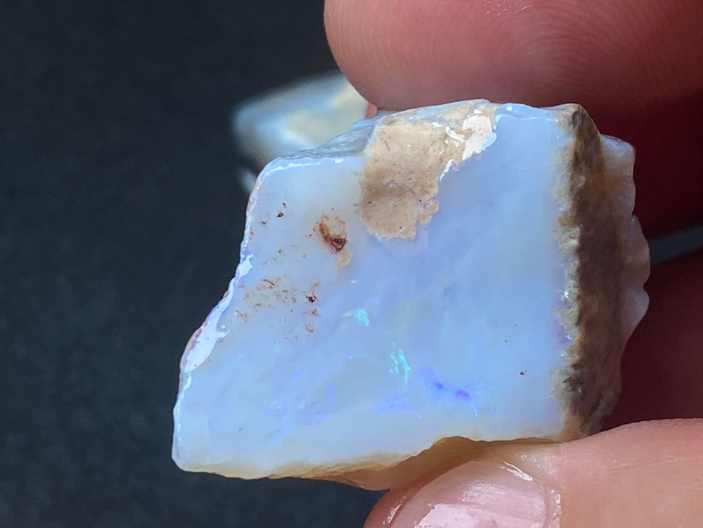 1.3oz Natural Australian Opal Parcel, Two Huge Stones In The Rough, Coober Pedy Crystal