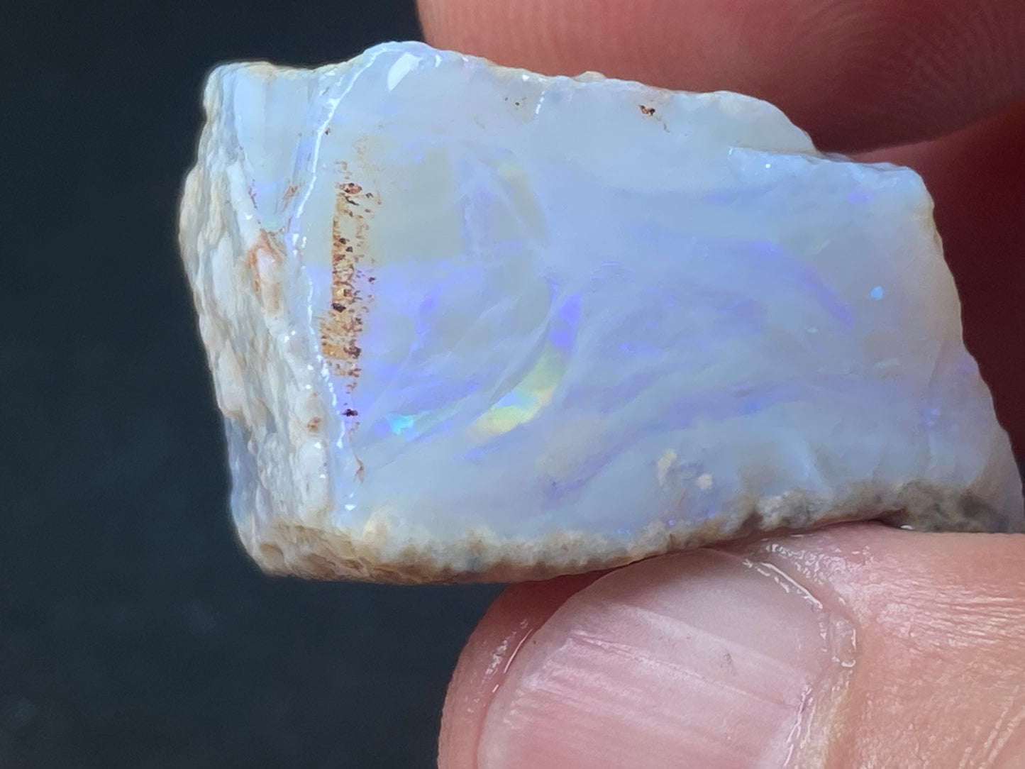 1.3oz Natural Australian Opal Parcel, Two Huge Stones In The Rough, Coober Pedy Crystal