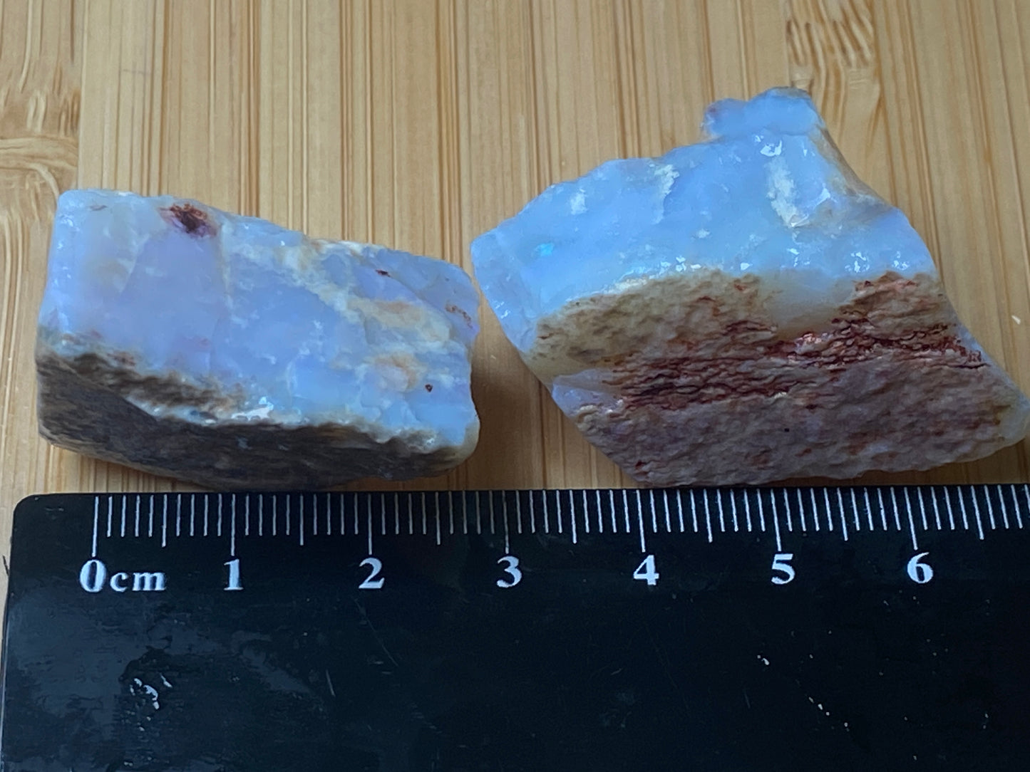 1.3oz Natural Australian Opal Parcel, Two Huge Stones In The Rough, Coober Pedy Crystal