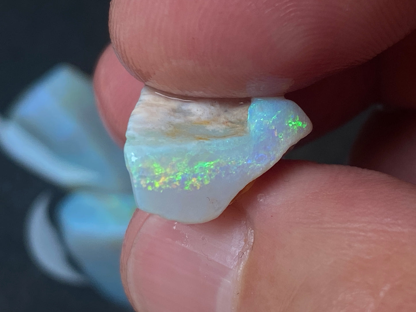 1oz, Natural Australian Opal Parcel, Dark and Crystal Coober Pedy In The Rough