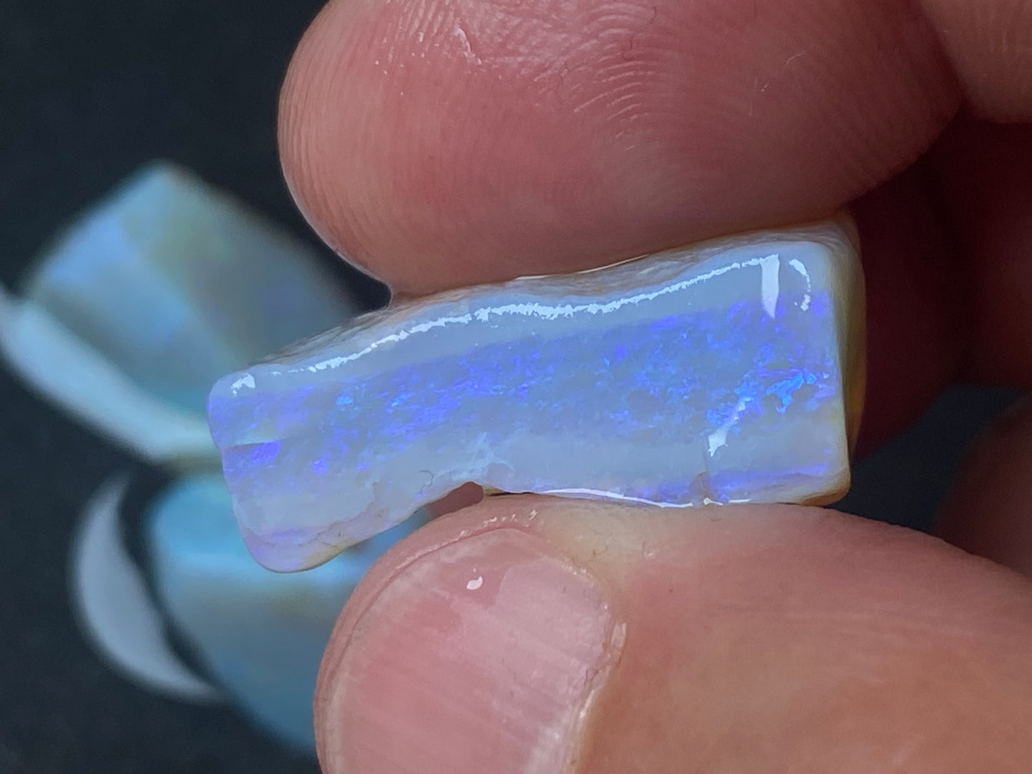 1oz, Natural Australian Opal Parcel, Dark and Crystal Coober Pedy In The Rough