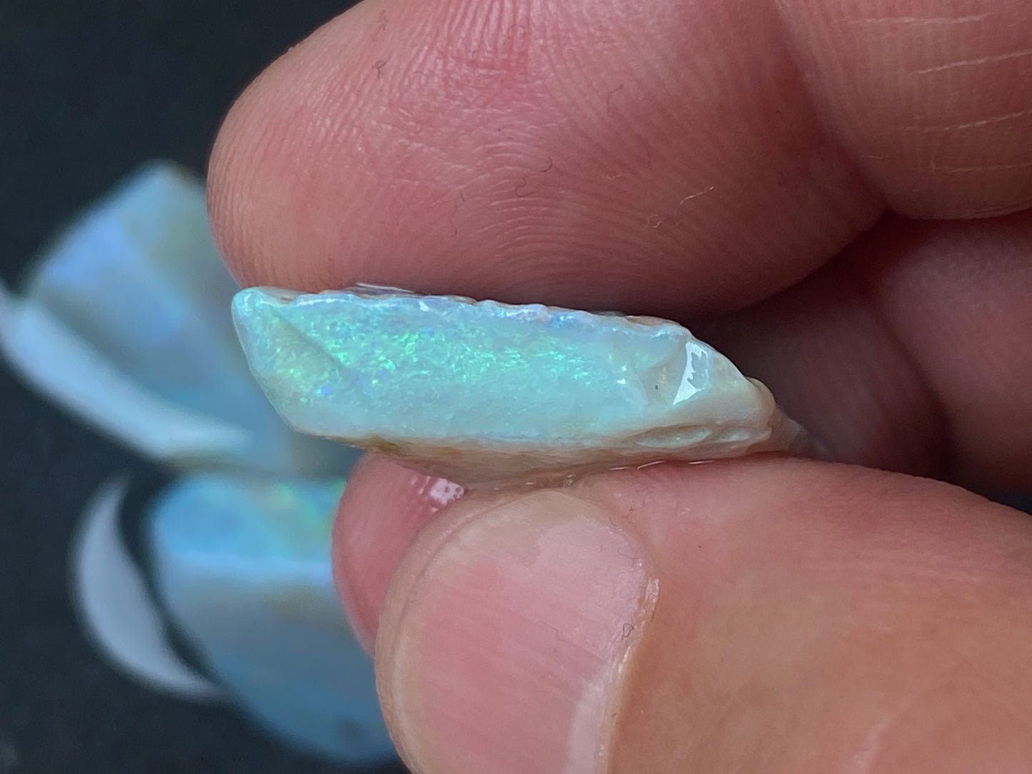 1oz, Natural Australian Opal Parcel, Dark and Crystal Coober Pedy In The Rough