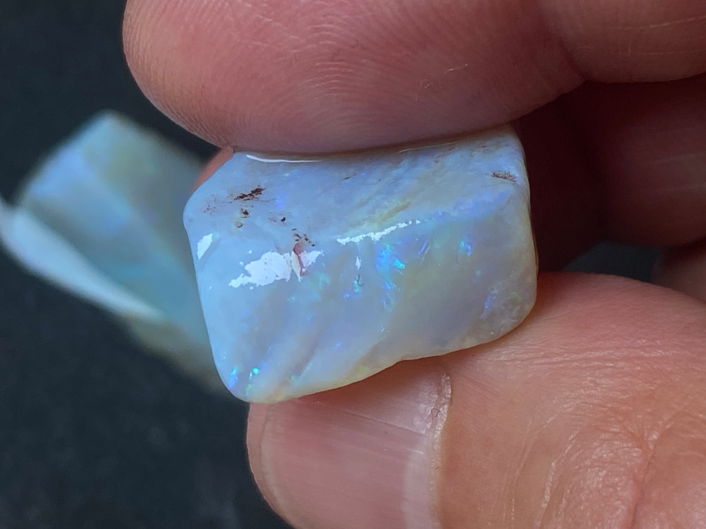 1oz, Natural Australian Opal Parcel, Dark and Crystal Coober Pedy In The Rough