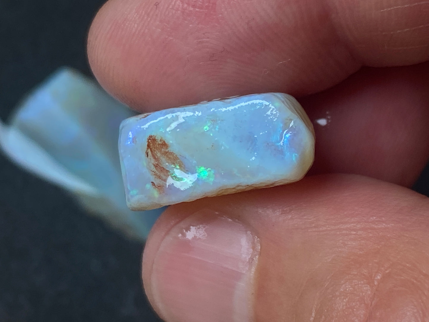 1oz, Natural Australian Opal Parcel, Dark and Crystal Coober Pedy In The Rough