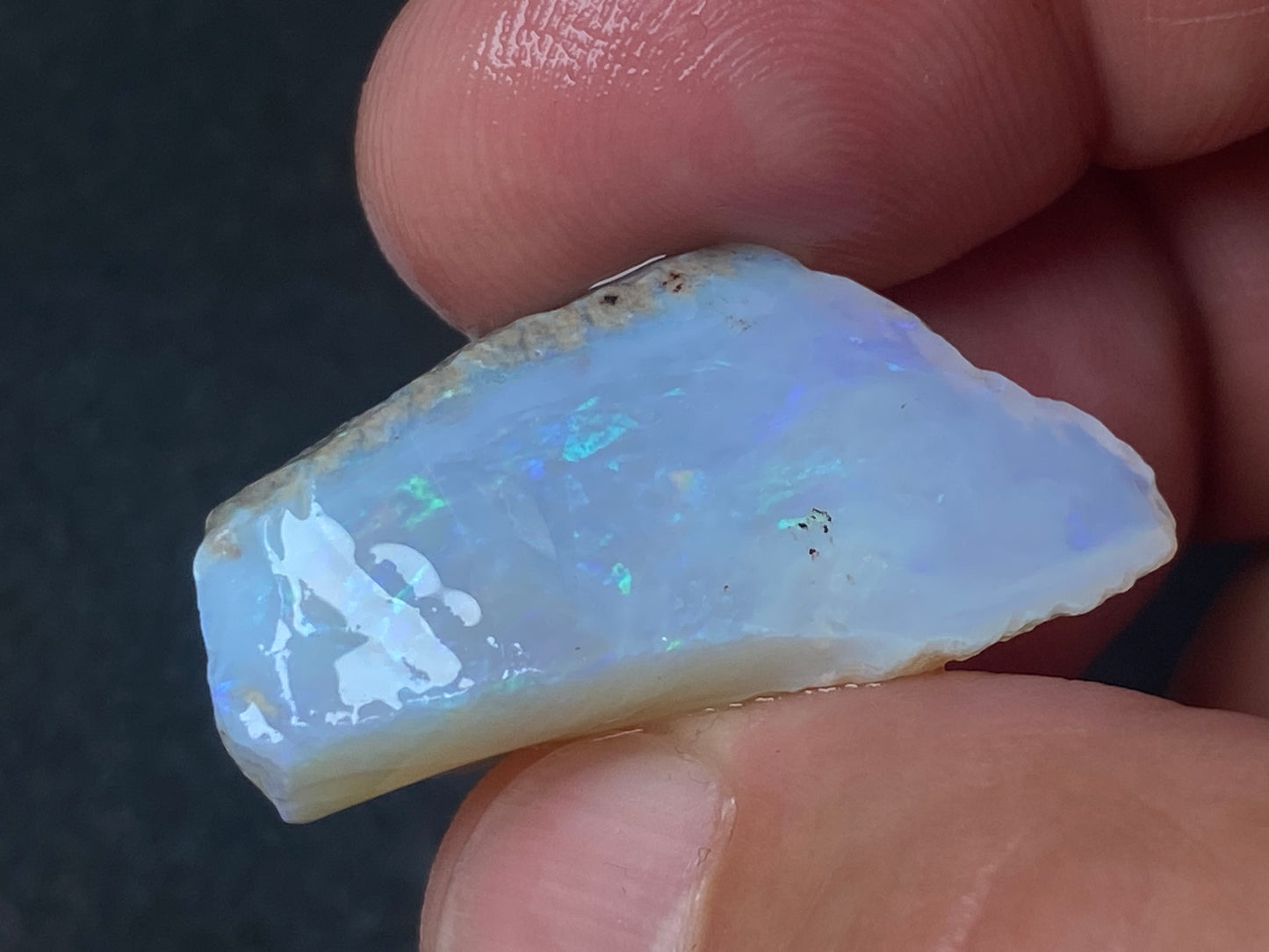 1oz, Natural Australian Opal Parcel, Dark and Crystal Coober Pedy In The Rough