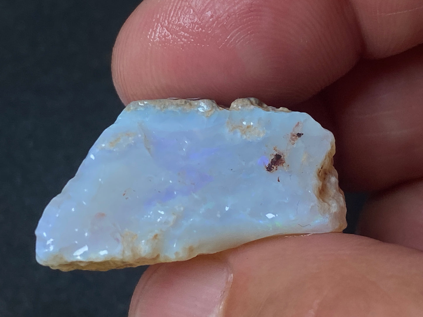 1oz, Natural Australian Opal Parcel, Dark and Crystal Coober Pedy In The Rough