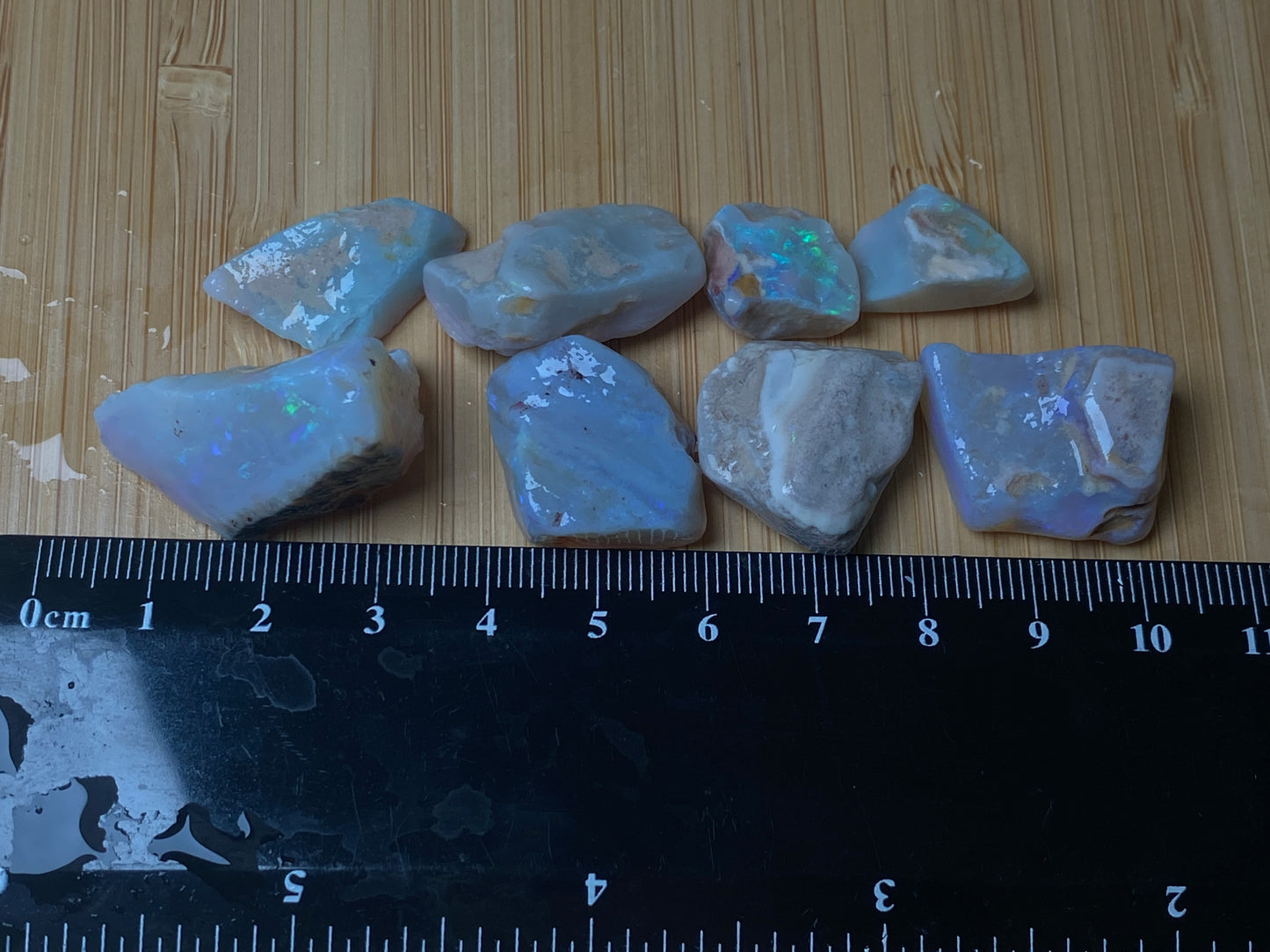 1oz, Natural Australian Opal Parcel, Dark and Crystal Coober Pedy In The Rough