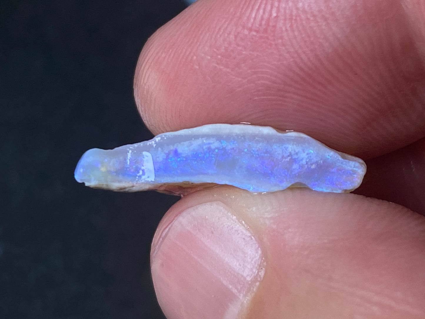 1oz Natural Australian Opal Parcel, Dark Base and Crystal  Coober Pedy In The Rough,