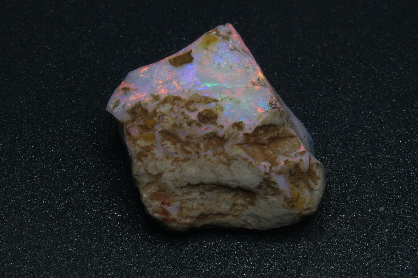 0.5OZ, 75Cts Coober Pedy Brilliant Opal Stone, Shaped In The Rough. King Stone From The Opal Hunters Episode 1. Vivid Reds, Blues And Greens. - Australian Opal Store