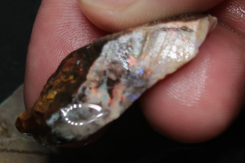 2.5OZ Andamooka Untreated Matrix Opal Parcel, 6 Stones, In The Rough - Australian Opal Store