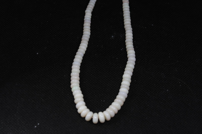 Natural Australian Polished 3 - 7mm rondel beads. On a string. Coober Pedy - Australian Opal Store