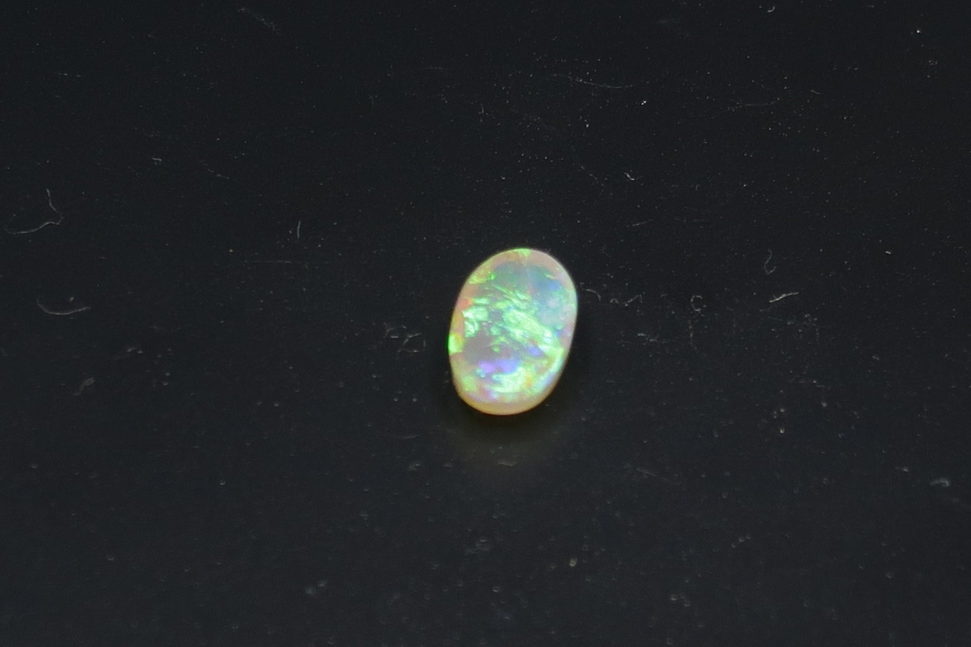 0.75 Cts Mintubi Gem Crystal Polished Australian Opal, Full Array Of Color, Faced Both Sides - Australian Opal Store