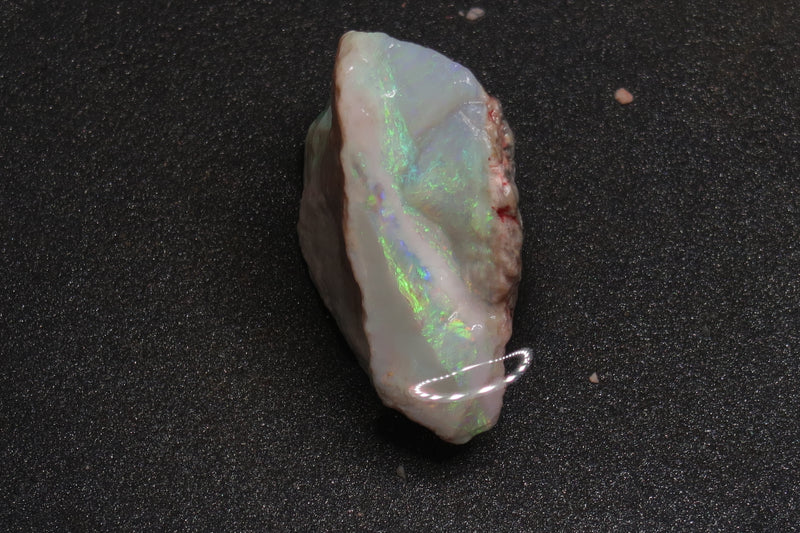 0.75 盎司天然澳大利亚蛋白石，原石，17 英里，绿色和蓝色